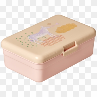 Large Lunchbox With Animal Print Soft Pink Png Lunchbox - Peafowl, Transparent Png