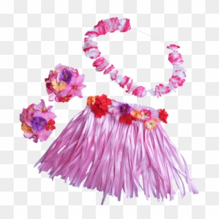 Hawaiian Girl With Flower Lei - Hawaii Costume For Girl, HD Png Download