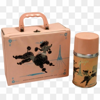 Pink Poodle Lunchboxes And The 1960's Definitely Went - Suitcase, HD Png Download