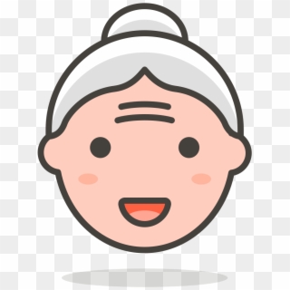 124 Old Woman - Emoji Tete Png, Transparent Png