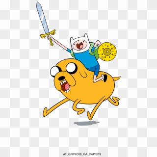 Adventure Time Finn Riding Jake, HD Png Download