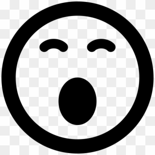 Sleepy Emoticon Smiley Face Comments - Copyright Symbol Svg, HD Png Download