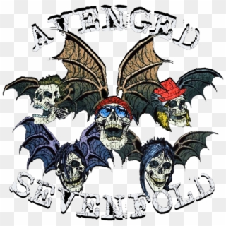 Avenged Sevenfold Logo Skulls - Avenged Sevenfold Death Bat, HD Png Download
