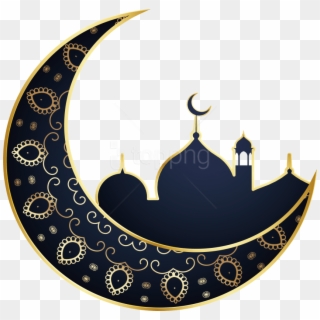 Download Islamic Ramadan Material Png Images Background - Eid Mubarak Moon Png, Transparent Png