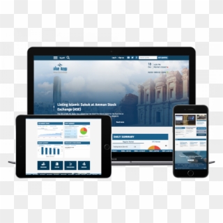 Launching The Amman Stock Exchange's New Website - Tablet Computer, HD Png Download