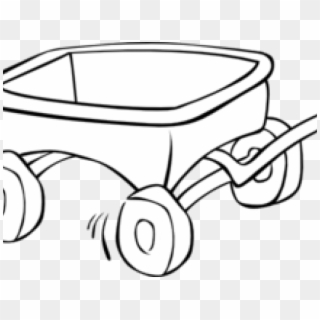 Pioneer Clipart Red Wagon - Wagon Black And White Clipart, HD Png Download