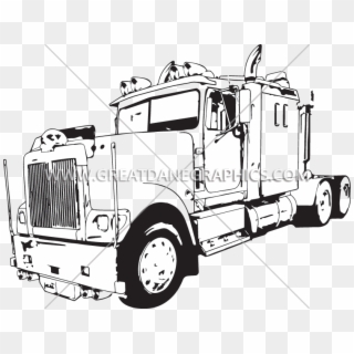 Bad Production Ready Artwork For T Shirt - Trailer Truck, HD Png Download