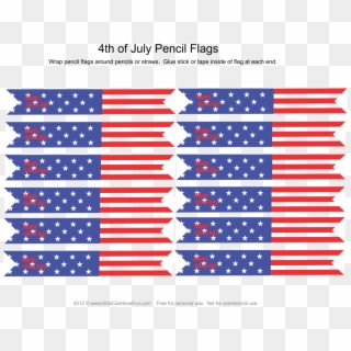 4th Of July Celebration Flags - Flag Of The United States, HD Png Download