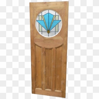 Front Door Stained Glass Art Deco , Png Download - Art Deco Stain Glass, Transparent Png
