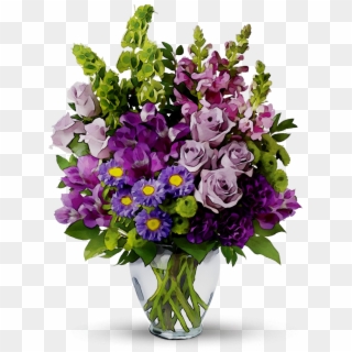 Cut Gift Bouquet Vase Flower Flowers Clipart - Flowers Basket, HD Png Download