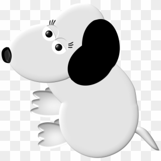 White Dog, Computer Art, Graphic Illustration - Cartoon, HD Png Download
