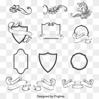 Classical Medieval Element Vector Material, Shield, - Medieval Element, HD Png Download