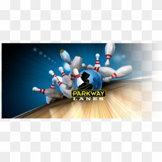 Parkway Lanes Background Revised - Bowling Alley, HD Png Download