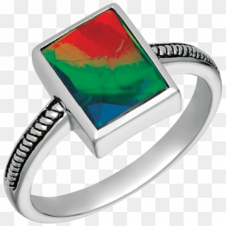 Johanna Sterling Silver Scrollwork Ring By Korite Ammolite - Pre-engagement Ring, HD Png Download