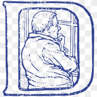 Thinking In A D Png - Clip Art, Transparent Png