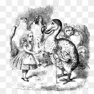 Here's Another Great Alice In Wonderland Digital Stamp - Alice's Adventures In Wonderland Dodo, HD Png Download