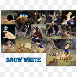Snow White And The Seven Dwarfs Images Snow White With - Animales De Blanca Nieves, HD Png Download