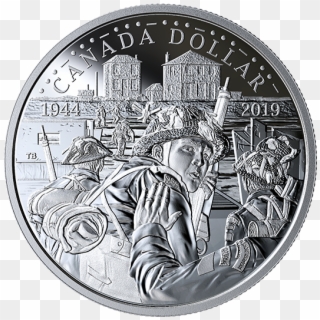 Nova Scotian Solider On New Silver Dollar Coin Commemorating - 75th Anniversary Of D Day Coin, HD Png Download