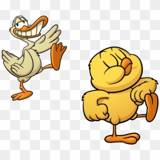 Drawing Ducks Cartoon Duck - Funny Cartoon Farm Animals, HD Png Download