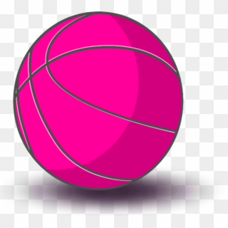 Pink Basketball Clipart - Basketball Png Pink, Transparent Png