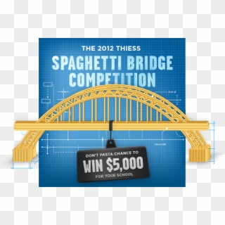 Thiess Spaghetti Bridge Competition - Spaghetti Bridge Competition Poster, HD Png Download