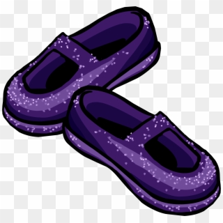 Transparent Stock Stardust Slippers Club Penguin Wiki - Club Penguin Purple Shoes, HD Png Download
