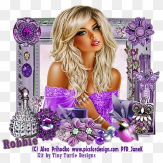 Glitter Text » First Names » Blonde In Purple - Blond, HD Png Download