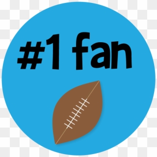 Free Football Clipart To Use On Websites, For Team - #1 Fan Clipart, HD Png Download