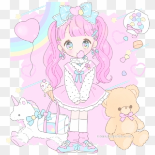 Very Cute And Sweet~ Pinky And Puffy Loves Pastel Color, - きせかえ メーカー, HD Png Download