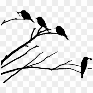 Bird On Branch, Bee Eater, Silhouette Images, Bee Silhouette, - Birds On A Branch Png, Transparent Png