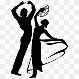 Stickers De Silhouettes Et Personnages - Danseur De Flamenco Dessin, HD Png Download