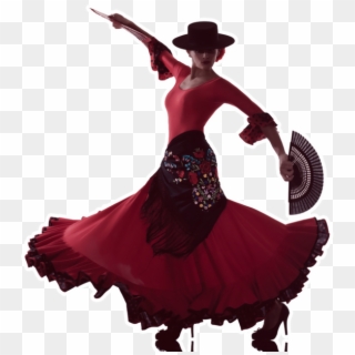 Flamenco Dance Steps - Flamenco Ballerina Con Ventaglio, HD Png Download
