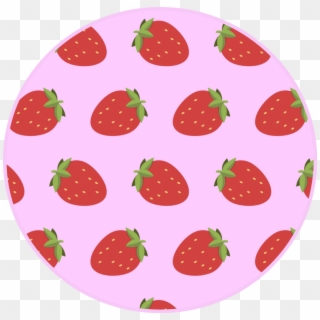 #circle #circulo #stawberries #fresas #frutillas #cute - Strawberry, HD Png Download