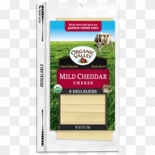 Mild Cheddar Slices, 6 Oz - Organic Valley Sliced Cheese, HD Png Download