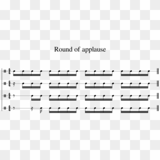 Round Of Applause Sheet Music 1 Of 1 Pages - Tabla Bols, HD Png Download