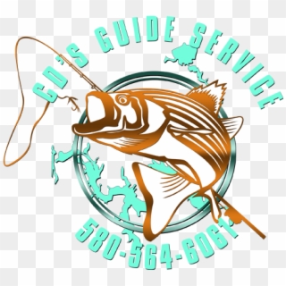 Cd's Guide Service - Striper Fish Logo Clipart, HD Png Download