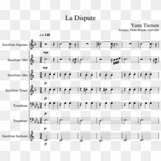 La Dispute Yann Tiersen 7 Linhas - Angel With A Shotgun Violin Sheet Music, HD Png Download