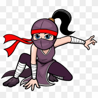 Download Ninja Clipart Female Ninja And Use In - Ninja Girl Png, Transparent Png