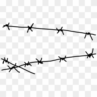 Barbwire - Barbed Wire Drawing Easy, HD Png Download