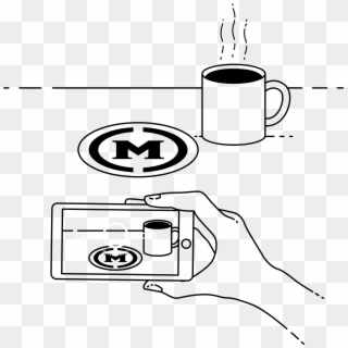 Coffee Cup Drawing Png - Sketch, Transparent Png