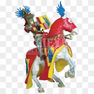 Horse With Red Robes And Blue Wings - Figurine, HD Png Download