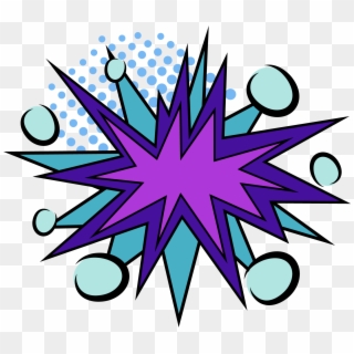 Pop Wind Explosion Box Blue Dots Png And Vector Image - Blue, Transparent Png