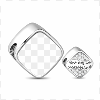 Gnoce You Are My Sunshine 925 Sterling Silver Squre - Titanium Ring, HD Png Download