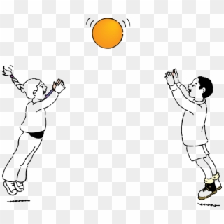 Ball Line Drawing Png - Throwing And Catching A Ball, Transparent Png