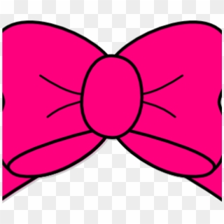 Pink Bow Clipart Hot Pink Bow Clip Art At Clker Vector - Red Hair Bow Clipart, HD Png Download