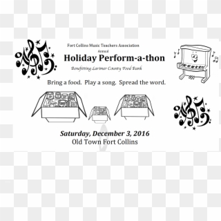 Holiday Perform A Thon Brings A Music Sharing Day To - Cartoon, HD Png Download