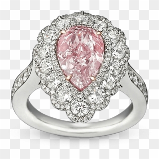 Oval Pink Diamond Rings, HD Png Download