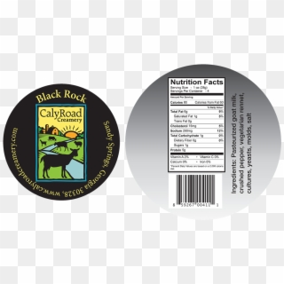 Calyroad Creamery Black Rock Cheese Labels - Label, HD Png Download
