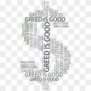 Dollar Sign - Greed Word Cloud, HD Png Download
