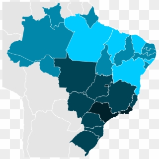 Estados Do Brasil Por Porcentagem De Pessoas Com Nível - Brasil Election Map 2018, HD Png Download